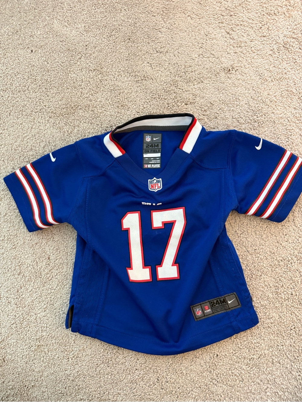 Nike Toddler Josh Allen #17 Buffalo Bills Jersey 2T
